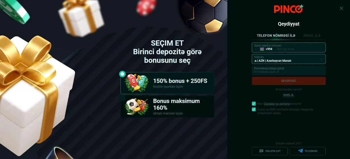 Casino Pinco Qeydiyyat Casino Pinco qeydiyyat